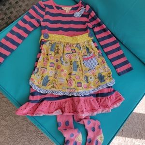 Matilda Jane Dress with tights